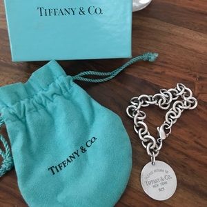 Authentic Tiffany & Co. silver charm bracelet